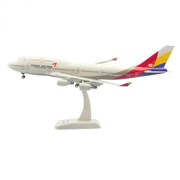 호간윙스 1/200 B747-400 ASIANA AIRLINES HG363985WH 아시아나항공 비행기, 혼합 색상