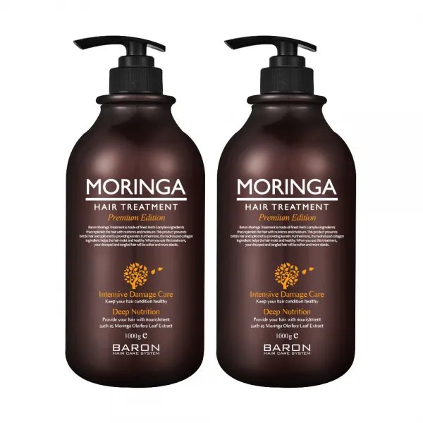 바론 MORINGA 헤어 트리트먼트, 1000g, 2개입