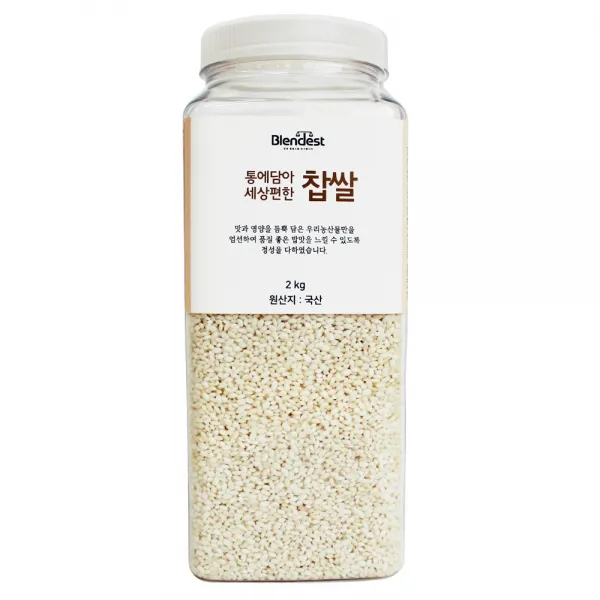 블랜디스트 통에담아 세상편한 찹쌀, 2kg, 1개