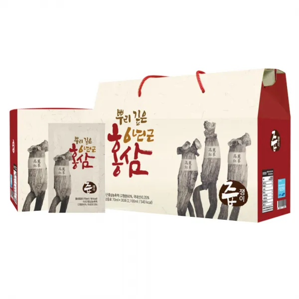 즙쟁이 뿌리 깊은 6년근 홍삼즙 70ml 120개입