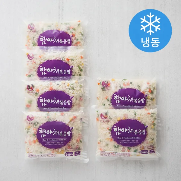 한우물 햄야채볶음밥 냉동 300g 6개