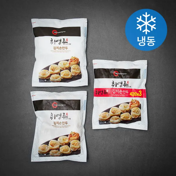 취영루 김치손만두 (냉동), 420g, 3개
