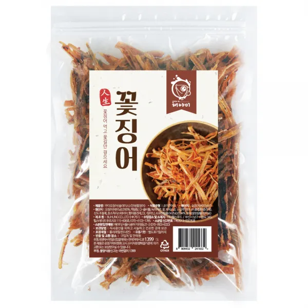 해야미 꽃징어 조미건어포 300g 1개