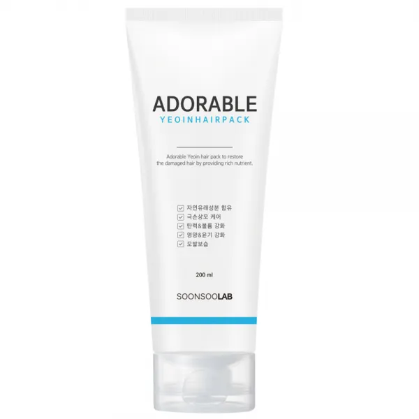 순수연구소 어도러블 여인 헤어팩, 200ml, 1개