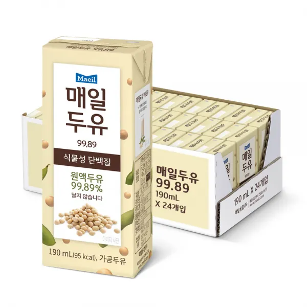 매일유업 99.89 매일두유 190ml 24개