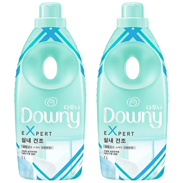 다우니 엑스퍼트 실내 건조 향 본품, 1L, 2개