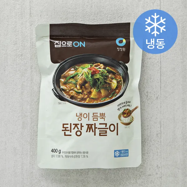 집으로온 냉이 듬뿍 된장짜글이 (냉동), 400g, 1개
