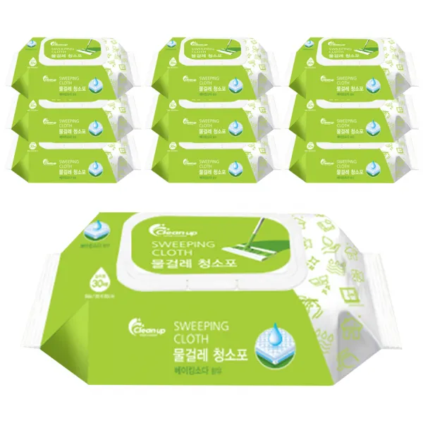 클린업 물걸레 청소포 대형 30매 10개