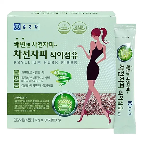 종근당 차전자피 식이섬유, 6g, 30개입