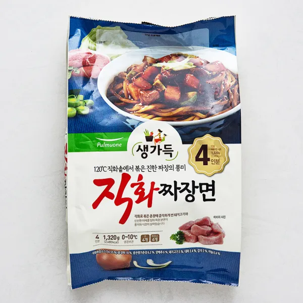 생가득 직화짜장 4인분, 1320g, 1개