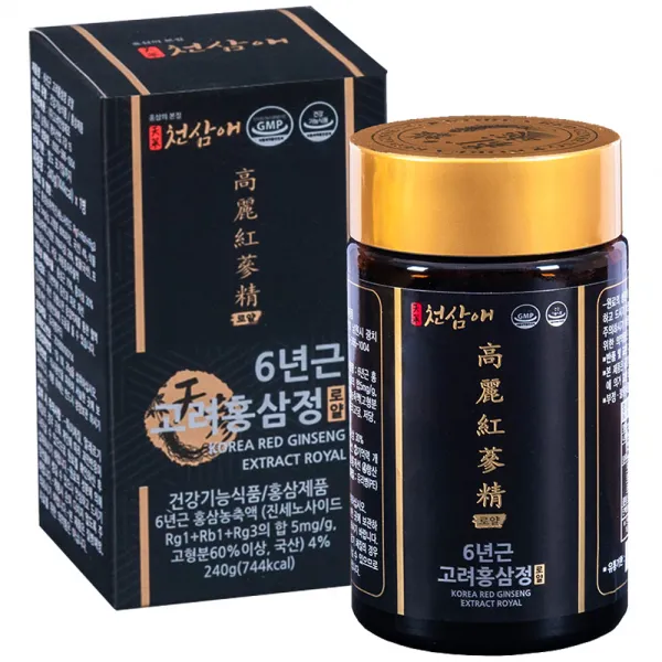 천삼애 6년근 고려홍삼정 로얄, 240g, 1개