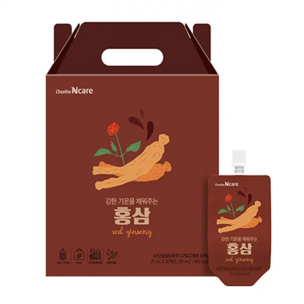 천호엔케어 강한 기운을 채워주는 홍삼 음료 30개입 70ml