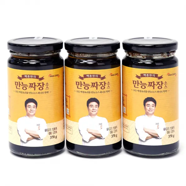 백쿡 백종원의 만능짜장소스, 370g, 3개입