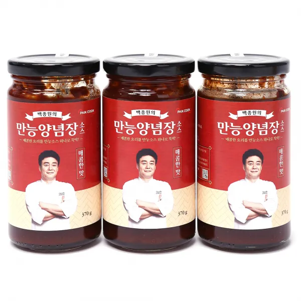 백쿡 백종원의 만능 양념장소스, 370g, 3개
