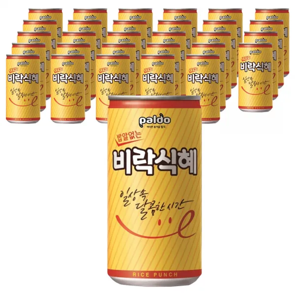 팔도 밥알없는 비락 식혜, 175ml, 30개