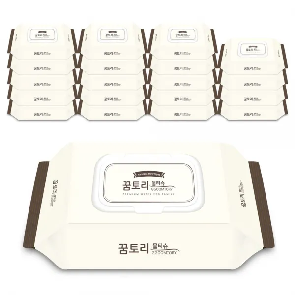 꿈토리물티슈 도톰한 나비의꿈 캡형 66매입 20개