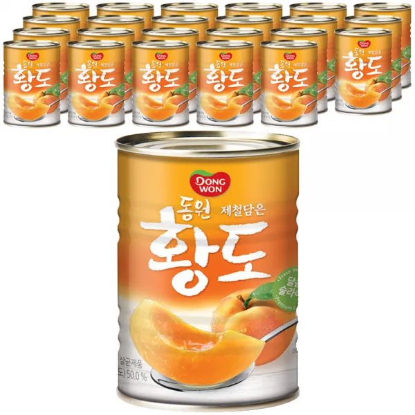 동원 황도 슬라이스400g 24캔, 400g, 24개