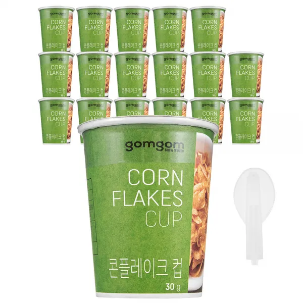 곰곰 콘플레이크 컵, 30g, 18개입