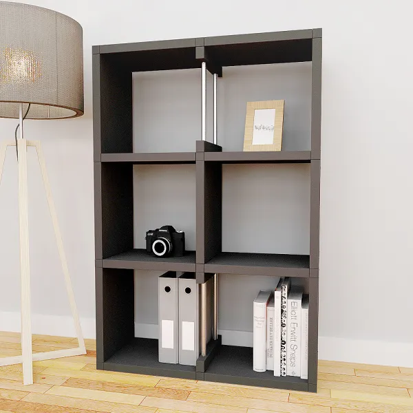 큐빅스 1 장식장책장 S2 3 블랙