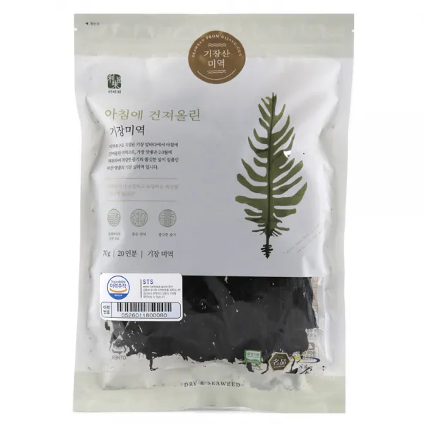 석하 아침에 건져올린 기장실미역, 70g, 1개