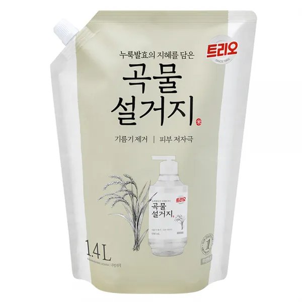 트리오 누룩 곡물 설거지 세제, 1.4L, 1개