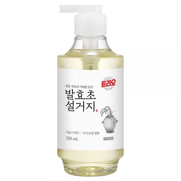 트리오 발효초 설거지 세제 용기형, 550ml, 1개