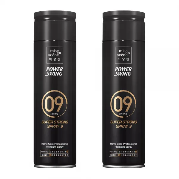 미쟝센 파워스윙 슈퍼 스트롱 스프레이9 200ml무배 헤어스프레이, 200ml, 2개
