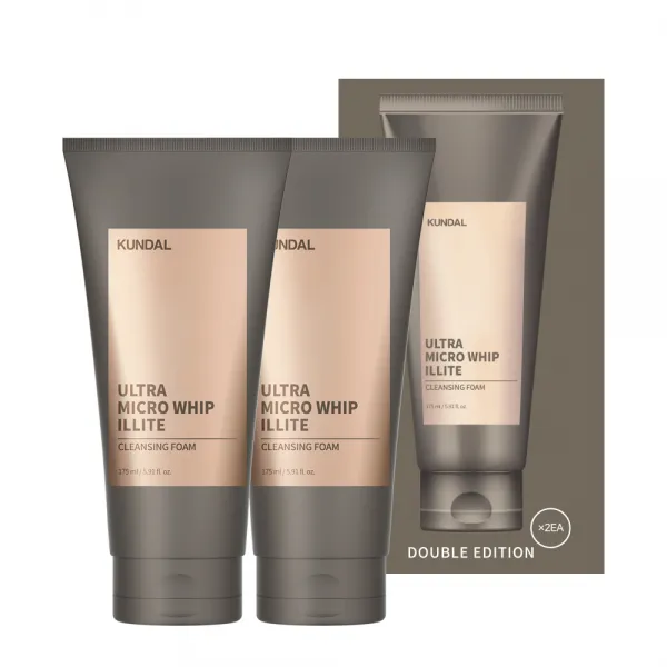 쿤달 울트라 마이크로휩 일라이트 클렌징폼 175ml 2개