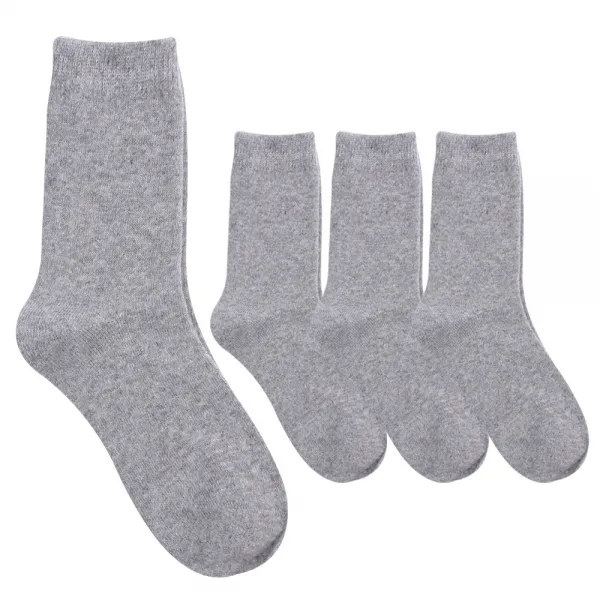 두발로 여성용 니트앙고라 중목 양말 4켤레