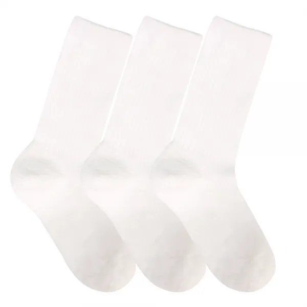 두발로 여성용 윈터 도톰골지 장목 양말 3켤레