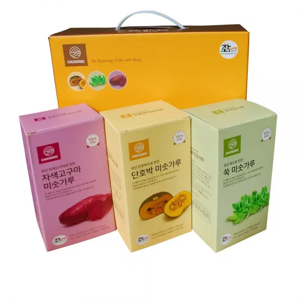 청맥 쑥미숫가루 자색고구마 미숫가루 단호박미숫가루 3종 미숫가루선물세트, 1박스