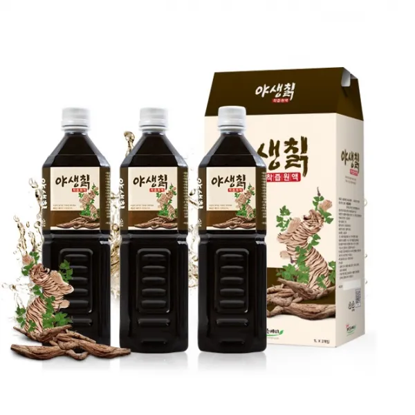 해담은베리 100%착즙 칡원액, 3병, 1L