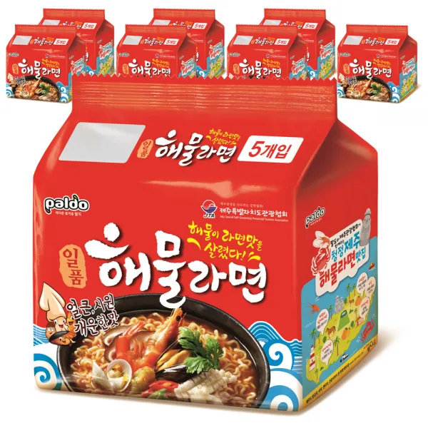 팔도 일품 해물라면 120g, 40개