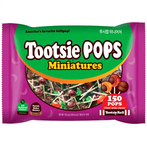투시팝 미니어쳐 막대사탕 750g 1개