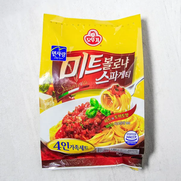 오뚜기 면사랑 미트 볼로냐 스파게티 4인분, 1252g, 1개