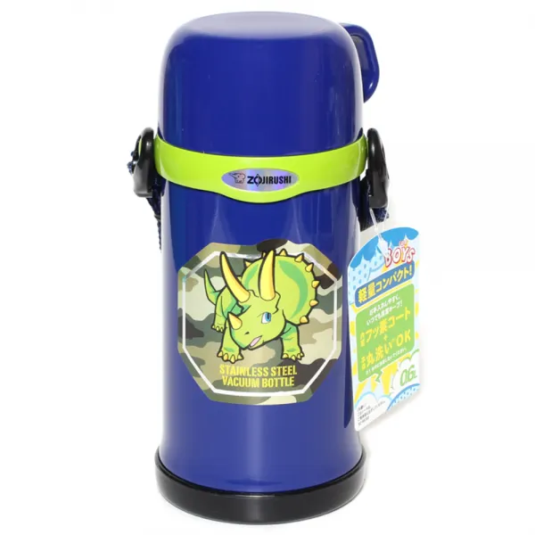 조지루시 키즈 보온/보냉 물병, 블루, 600ml