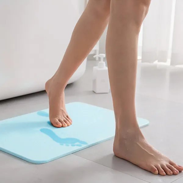 쿠팡 브랜드 코멧 홈 화장실 규조토 발매트 민트 60 X 39 X 0.9 Cm 