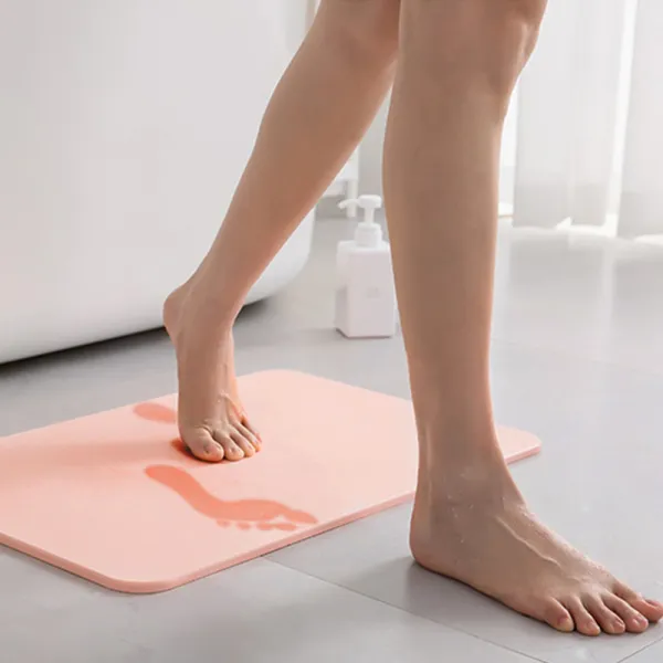 쿠팡 브랜드 코멧 홈 화장실 규조토 발매트 핑크