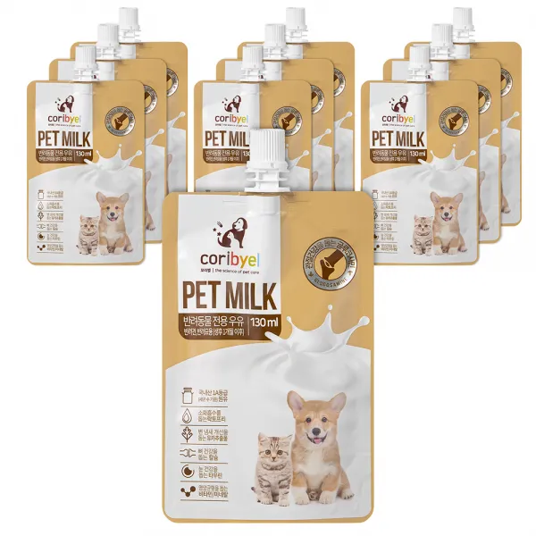 쿠팡 브랜드 꼬리별 펫밀크 관절케어 130ml 10개입