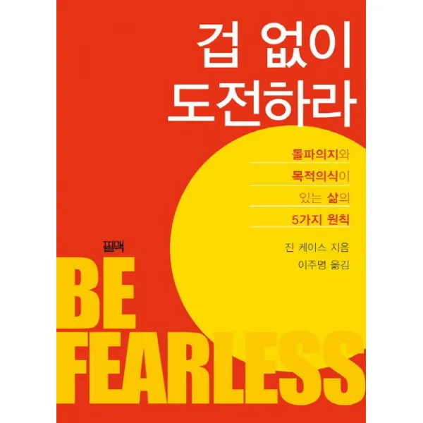 겁 없이 도전하라 : 돌파의지와 목적의식이 있는 삶의 5가지 원칙, 필맥