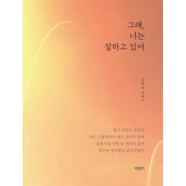 [바른북스]그래 너는 잘하고 있어, 바른북스