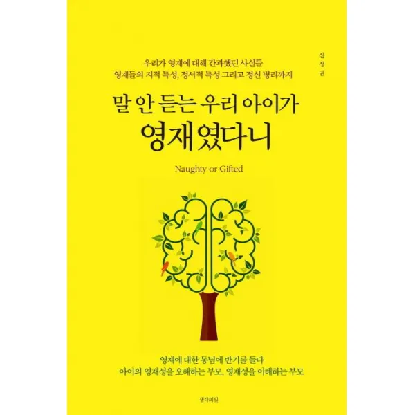  생각의빛 말 안 듣는 우리 아이가 영재였다니 생각의빛