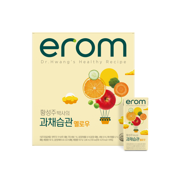 이롬 황성주 과채습관 옐로우, 190ml, 16개