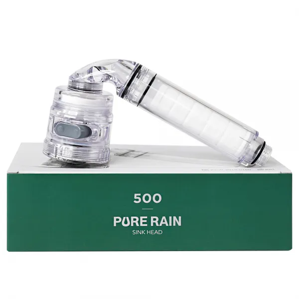 퓨어레인 주방용 자바라 핸디형 녹물제거 필터 염소제거 싱크대 헤드 Pr 500 1개