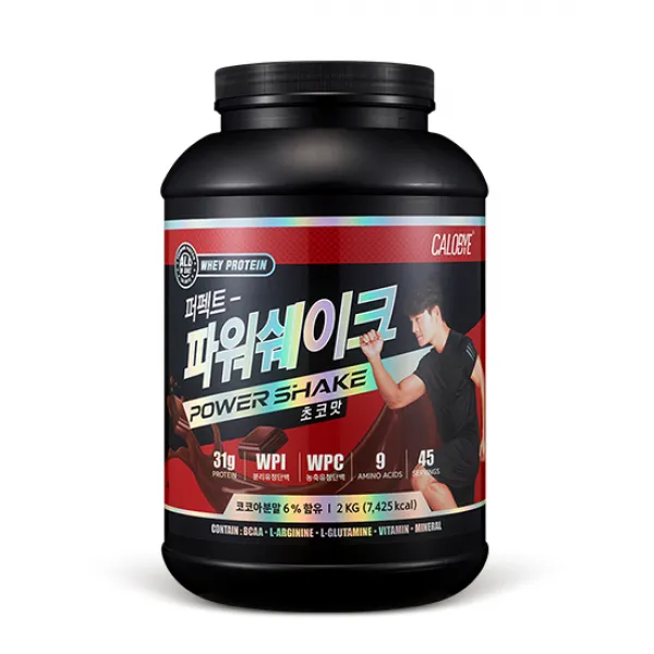 칼로바이 퍼펙트 파워쉐이크 초코맛 단백질보충제, 2kg, 1개