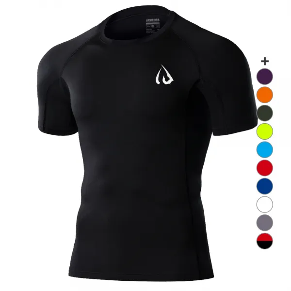아르메데스 남성용 사계절 기능성 언더레이어 반팔 상의 Id 1031