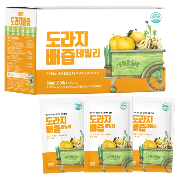 유기농마루 물넣지않은 도라지배즙 30p, 1개, 80ml