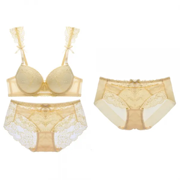 글램공감 카멜리아 와이어 브라팬티 3종 세트