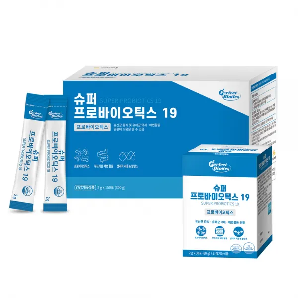 퍼펙트바이오틱스 슈퍼 프로바이오틱스19 생유산균 2g 150개