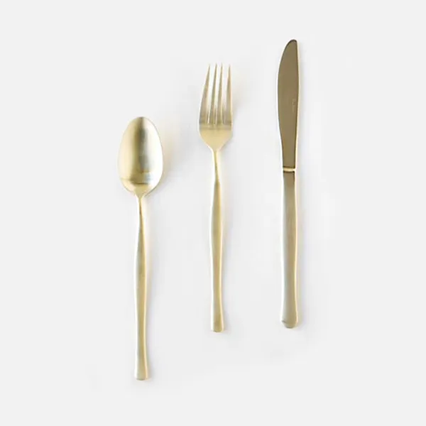 니코트 샤틴골드 커트러리 1인 세트 디너스푼 + 디너포크 + 나이프
